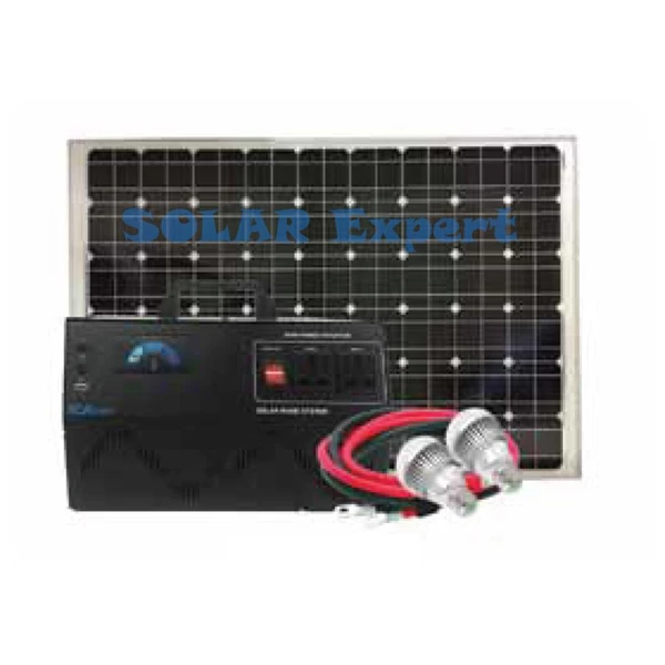 Paket Solar Home System 250Wh Up To 500W With Battery External (SHS-12305IC AC System)